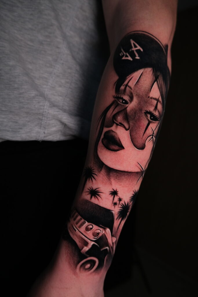 Marcin Sęp Tattoo - gejsza